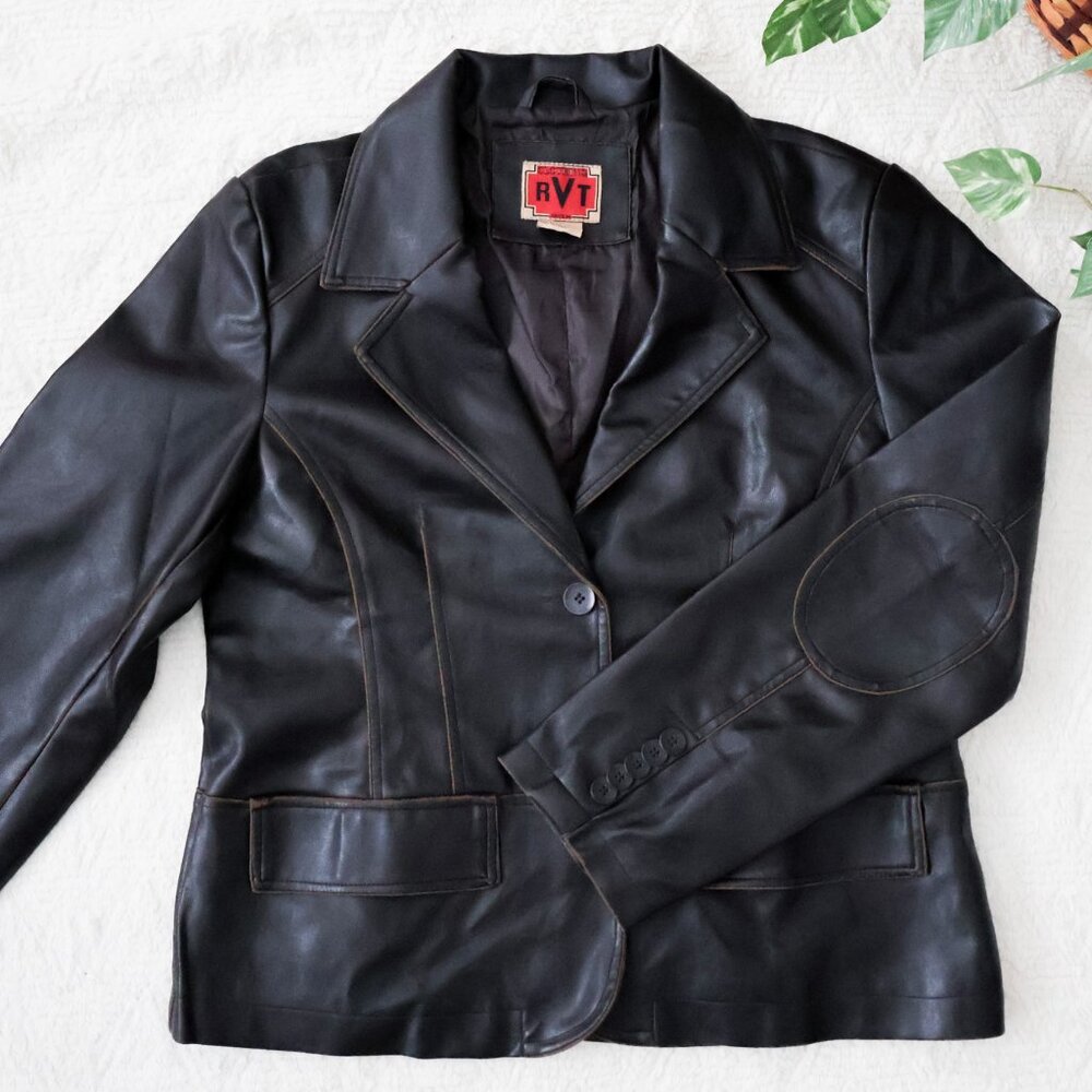 Vintage Faux Leather Jacket